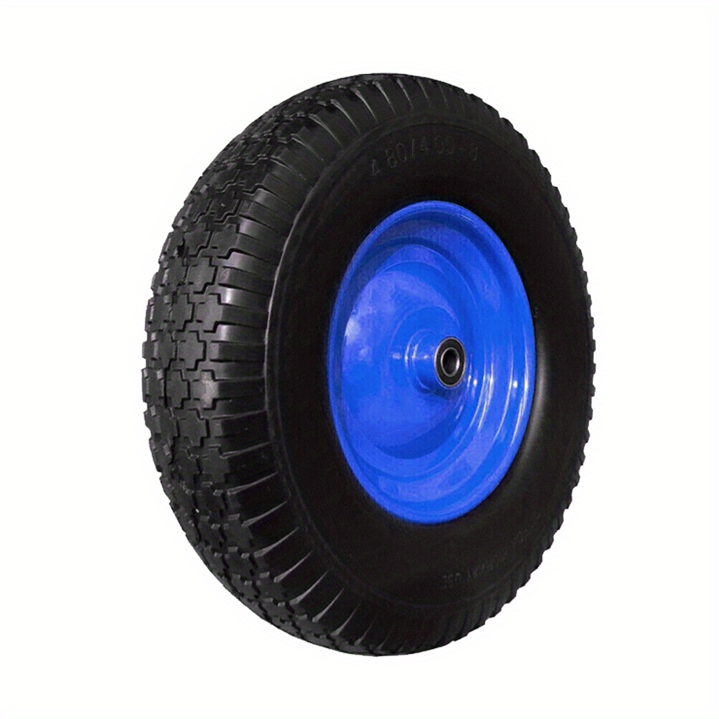 TEMU 16"high Quality Wheelbarrow Trolley Wheel Pneumatic Tyre 25mm Bore Tire Steel Au