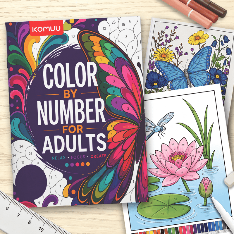TEMU Color By For Adults And Teens Age 14+, Beautiful Floral Mandala Pages, Stress Relief Relaxing Art Activity Book, Large Format A4 Flower Pattern