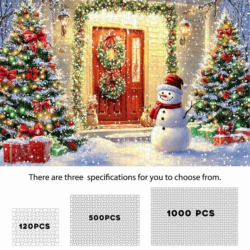 

Puzzle de Noël & Arbre - 120/500/1000pcs, Défiant pour les Passionnés, Cadeau Idéal pour les Fêtes & Décoration Maison