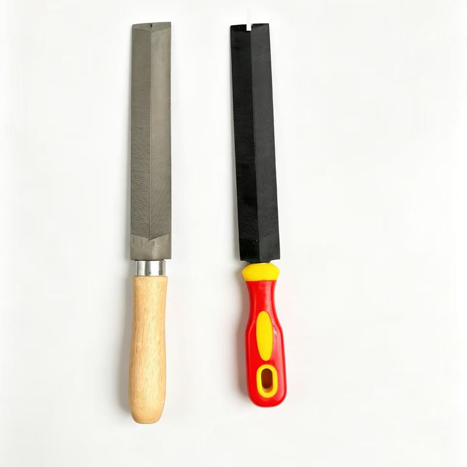 TEMU Wooden And Plastic Handle 2pcs Set, Double-sided Flat Sharpening Stone For Scissors, Knives, And Garden Tools, Guitar Saw Woodworking Sanding