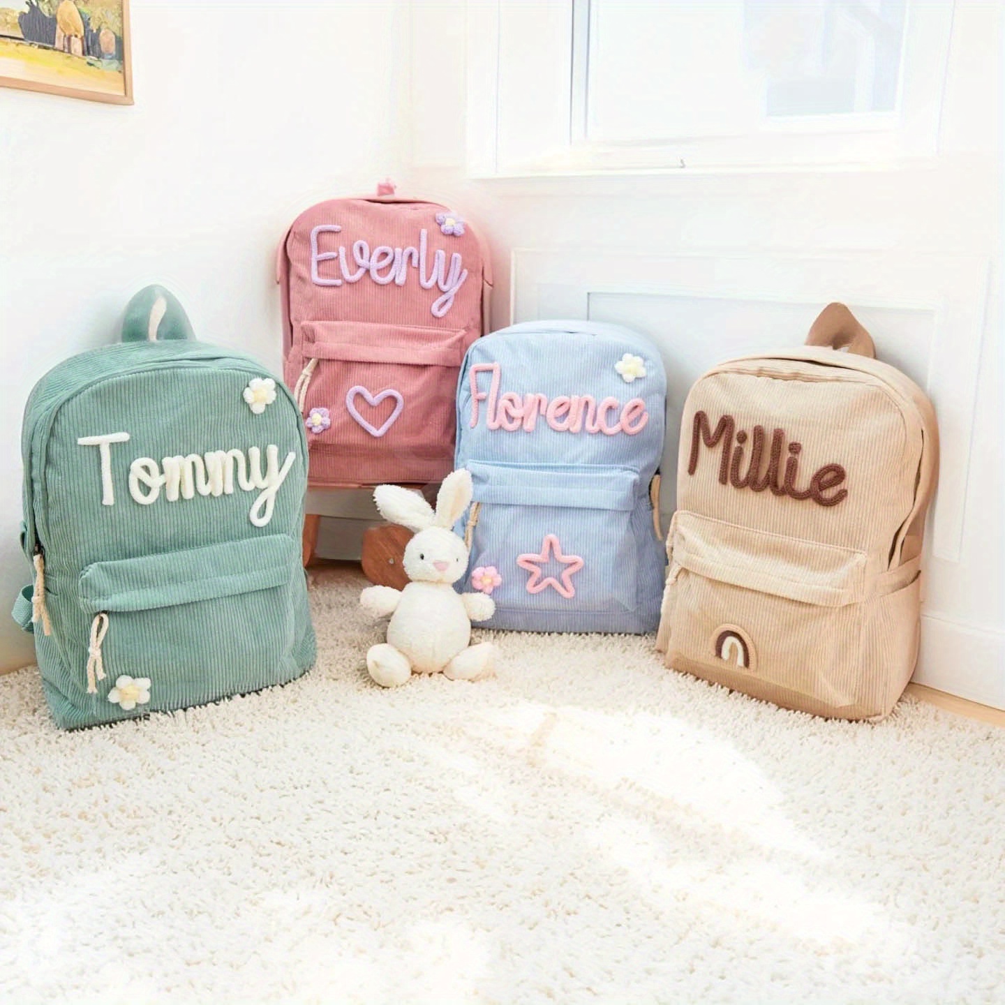 Zaino personalizzato con nome, borsa scolastica personalizzata, borsa per libri con monogramma, regalo di compleanno per studenti_voghion.com