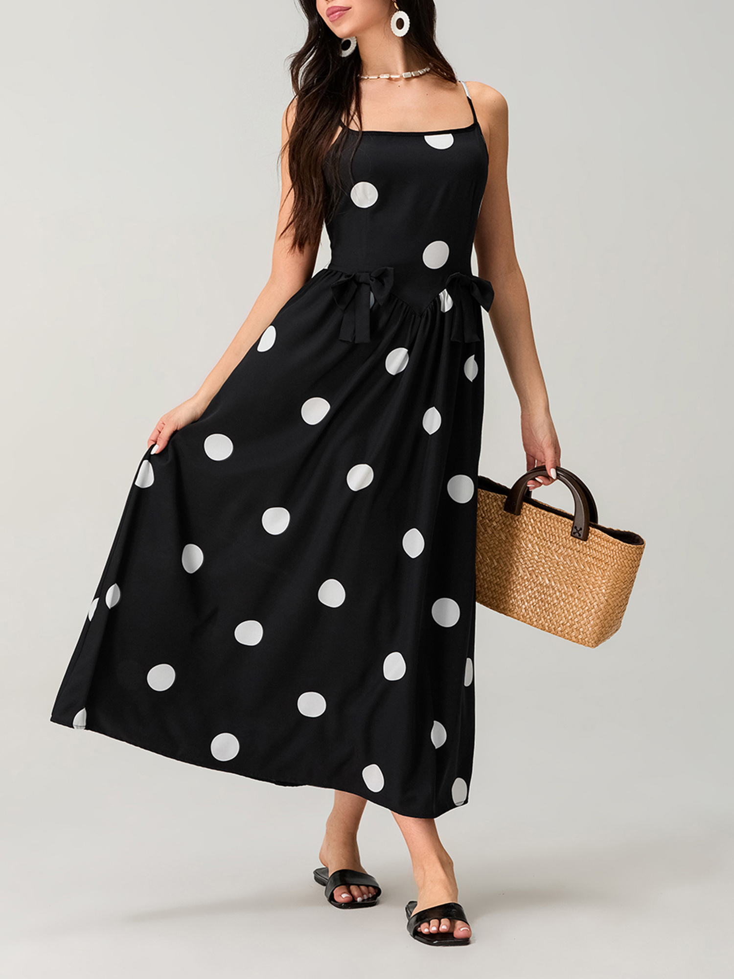 cut out dress maxi Black Cutout Maxi Dress main image 0