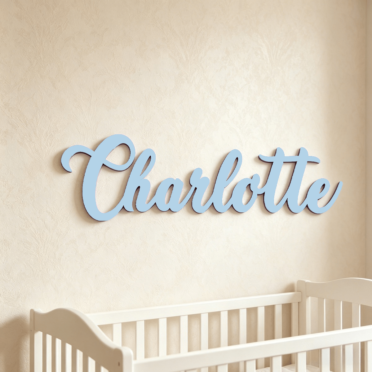 Wooden Name Sign for Nursery and Family Wall Decor