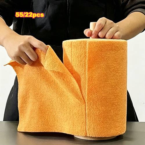 item picture 22 52pcs extra large rolls of dish towels tear off microfiber towels kitchen towels convenient and reusable washable no super absorbent cloth suitable for cars home garage or store christmas gift