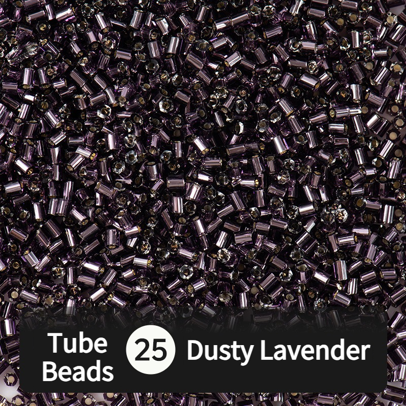 680pcs Hex-Cut Tube Beads for Beading & Jewellery Making