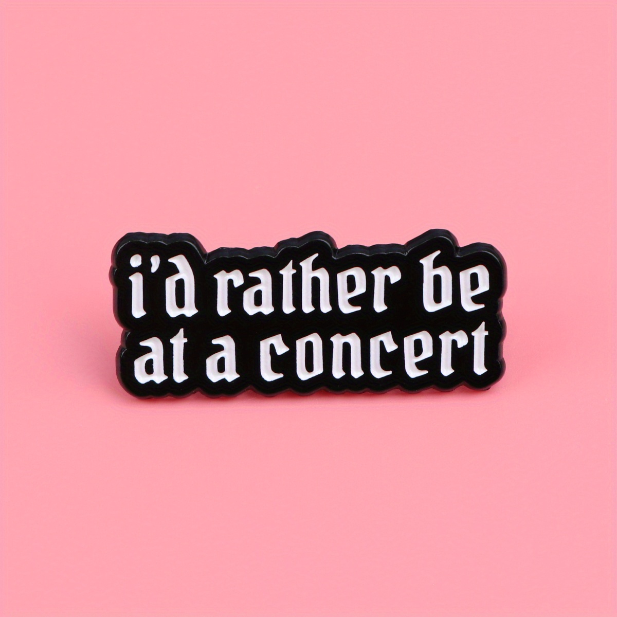 "i'd Rather A Concert" Lapel Enamel Pins And Brooches Badge Pins For Backpacks Bags Backpack Cool Decoration Friend For Gifts