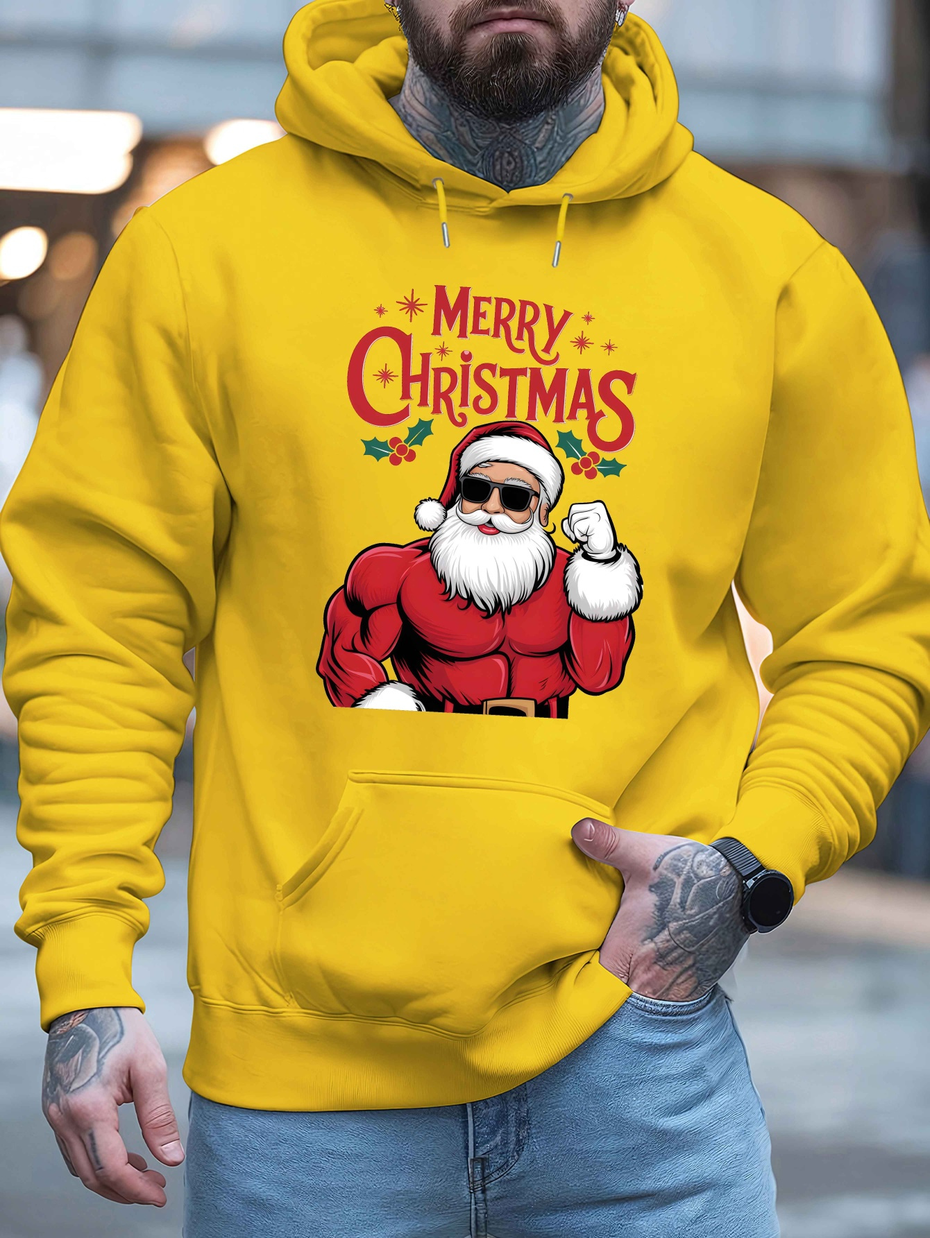 sudaderas lana estampado hombre elegantes otoño invierno Temu Spain - Main Image