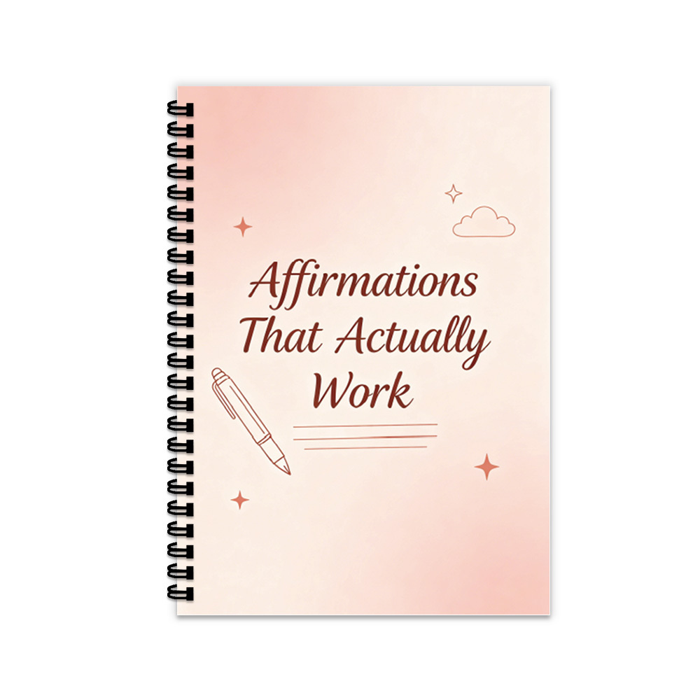 TEMU 1pc Daily Positive Reminders Subject Notebook, Affirmations That Work Journal For Self-care & Mindset Shift, Suitable For Daily Gratitude & ,