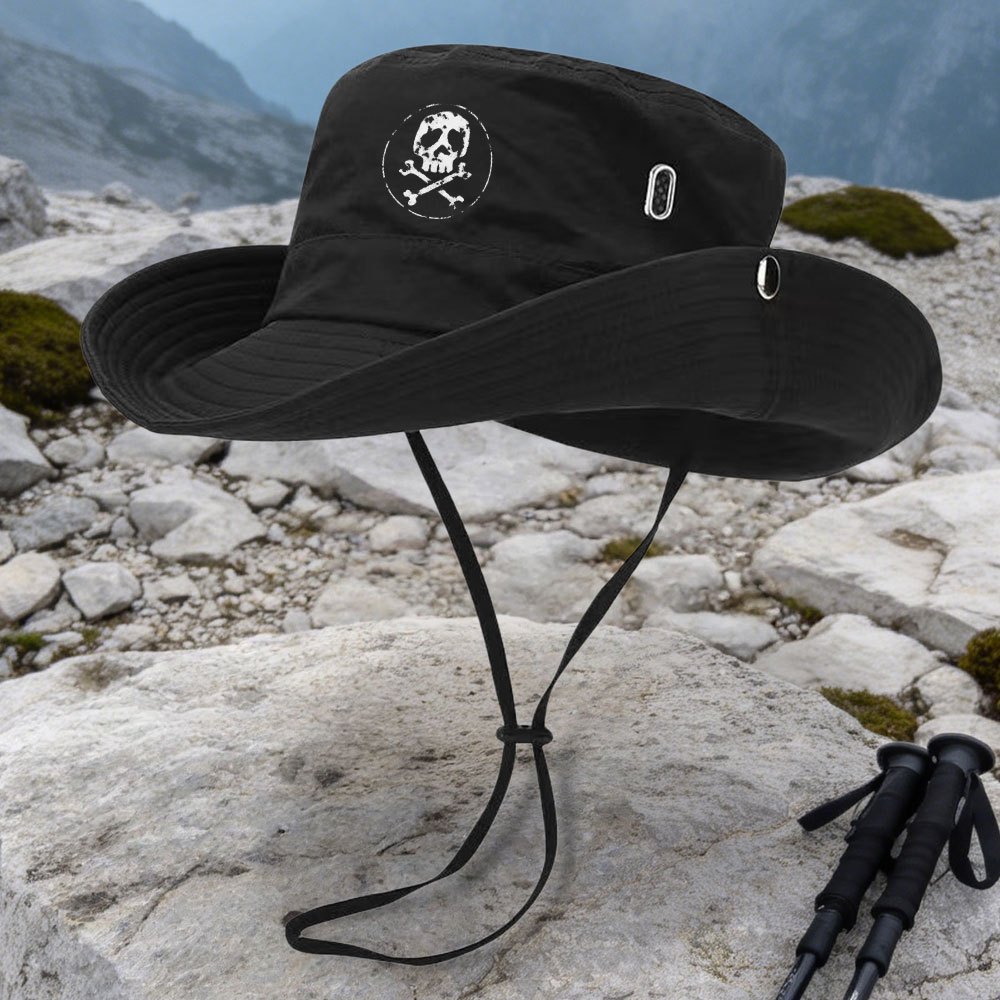 TEMU 1 pièce Chapeau décontracté d'extérieur à motif de de pirate, convient à plusieurs scénarios le camping air, l'alpinisme et la pêche - Cadeau de