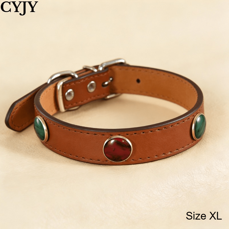Light Luxury Pet Collar with Colorful Beads