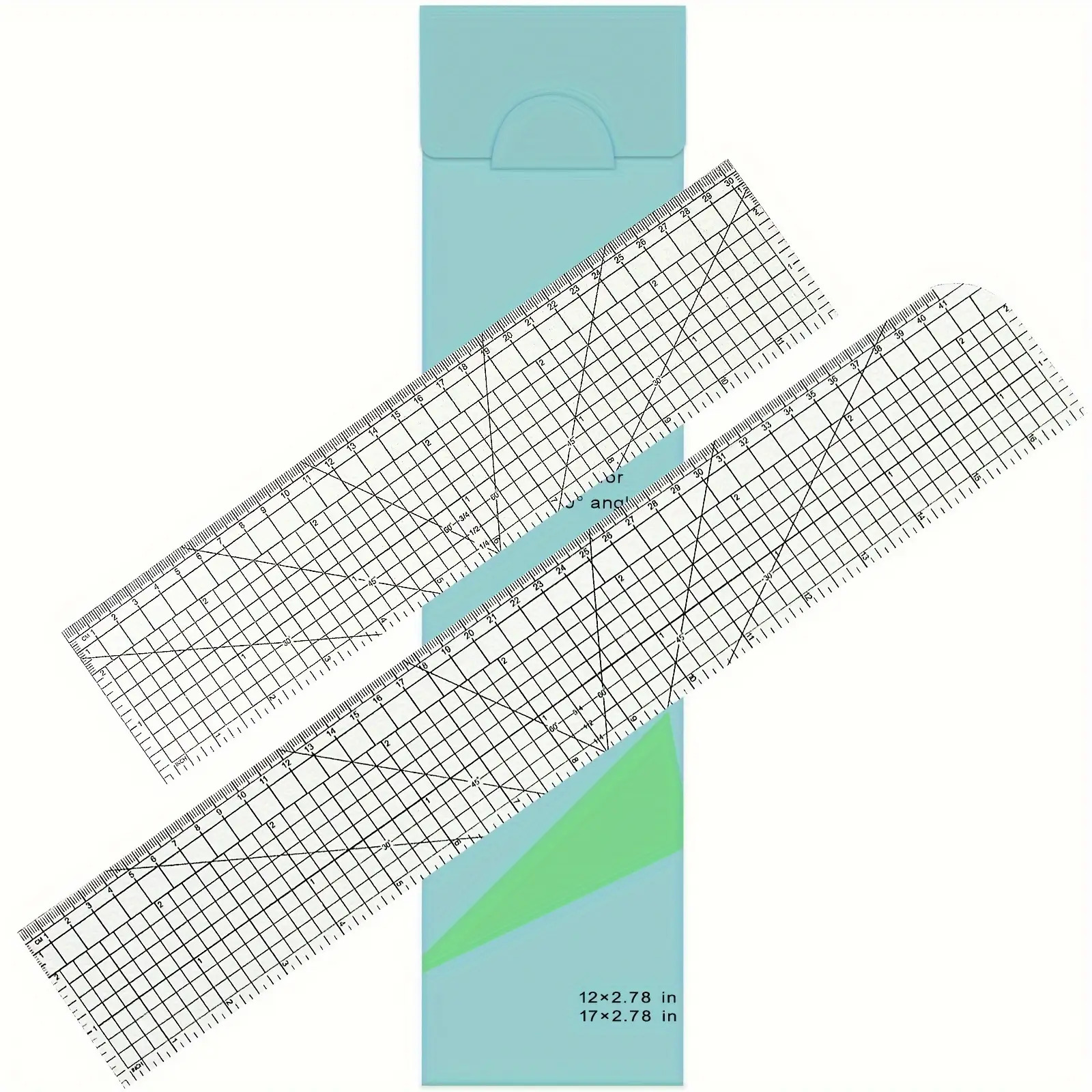 TEMU 퀼팅용 열다리미자 연장자 2개 - 미끄럼 방지, 열프레스 다리미질용, 재봉 및 뜨개질 도구용, 라이트 그레이