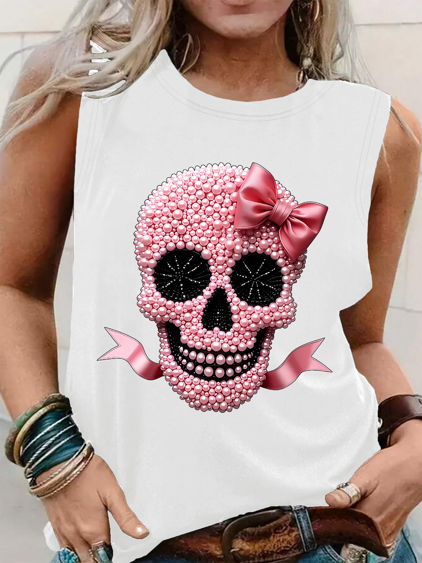 トップス L.B.G. pink skull tank top トップス L.B.G. pink skull tank top Amazon.com: Pink Skull