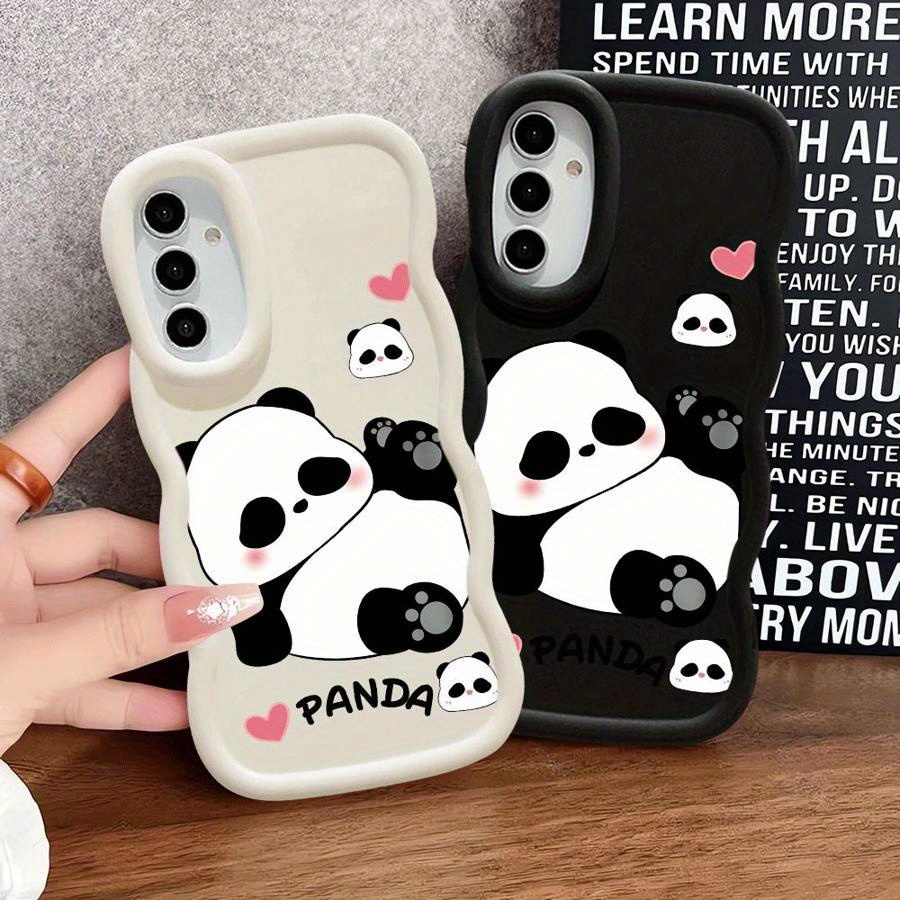 panda cute fluffy phone covers sold on Temu United States
