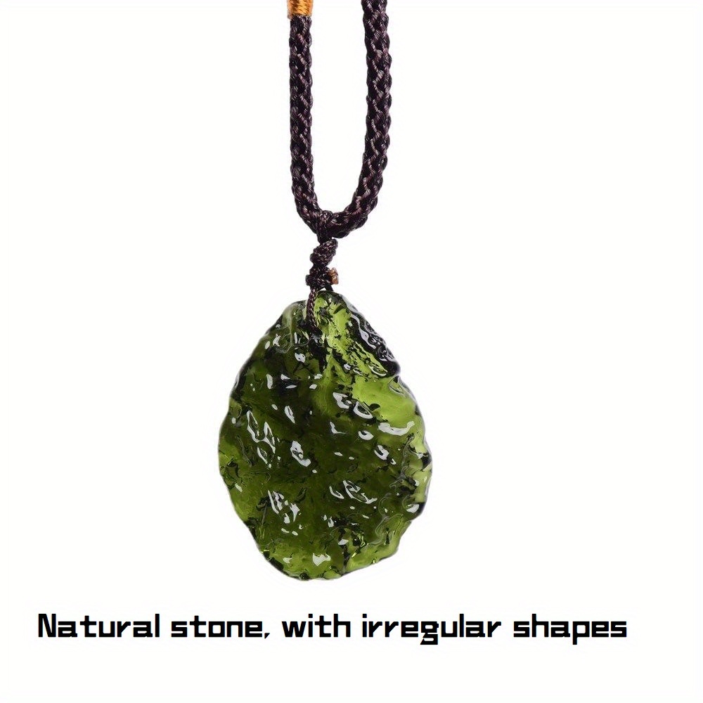 1pc Irregular Artificial Czech Meteorite Impact Glass Rough Stone - With -garde Men's Woman's Fashion Accessory Unique Meteorite- Artificial Gemstone