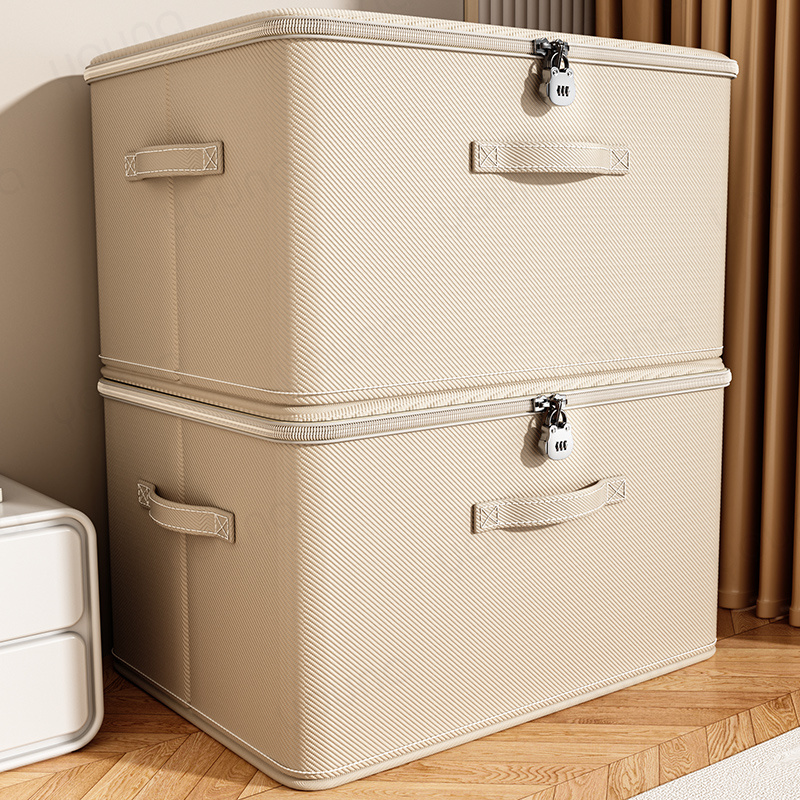Multifunctional Lockable Storage Box, Thickened Steel Frame