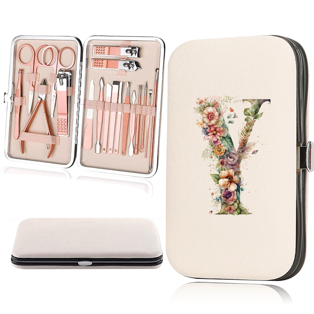 18pcs Essential Travel Nail Clipper Set with Organizer Case
