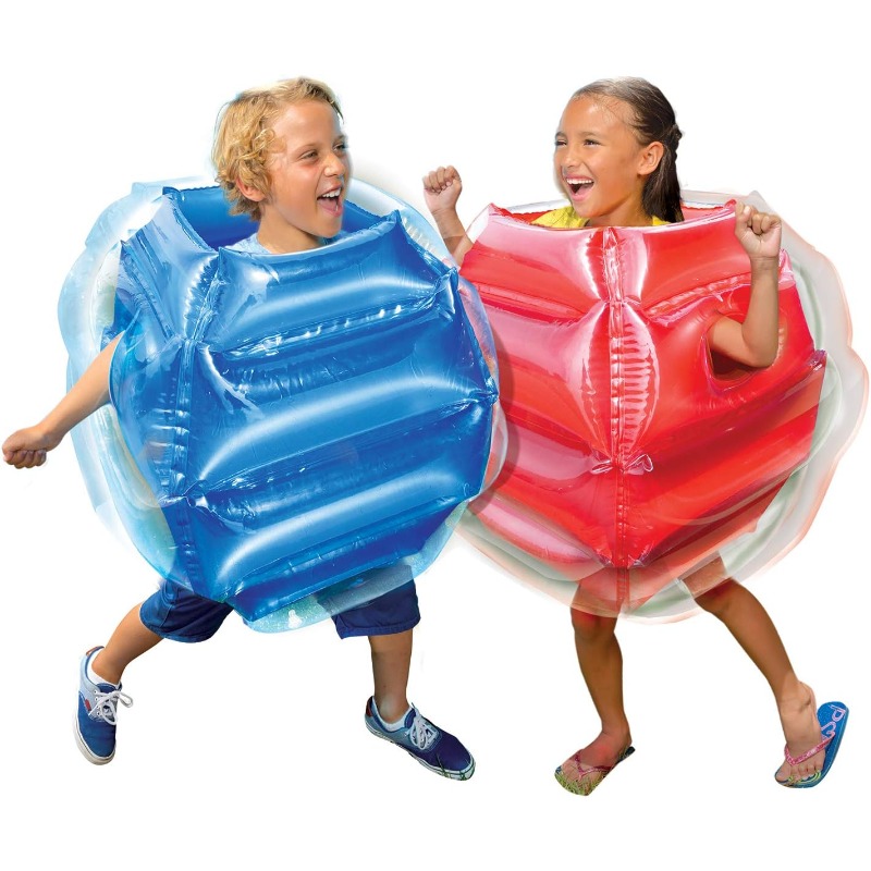 Kids' Inflatable Bumper Balls (set Of 2) - 60cm (24-inch) Sumo Bumper Balls, Made From Thickened, Durable Pvc Material. Ideal For Games And Backyard Lawn Parties; Suitable For Boys And Girls