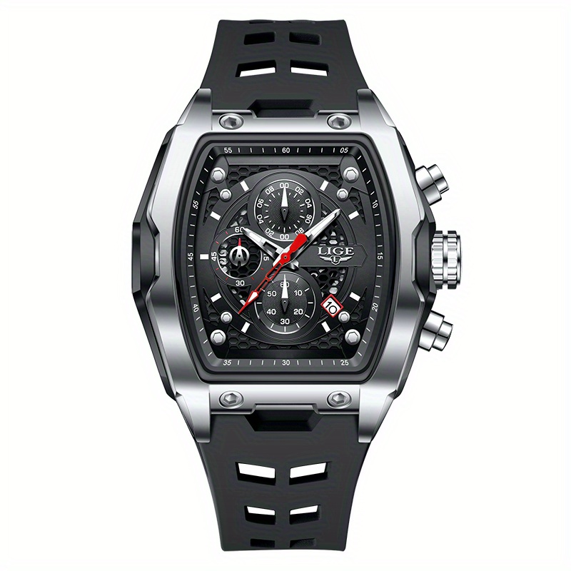 Image of Lige Brand High Class Elegant Ladies Quartz Watch, Athleisure Multifunctional Chronograph Watch For Men And Women, Holiday Gift 2025