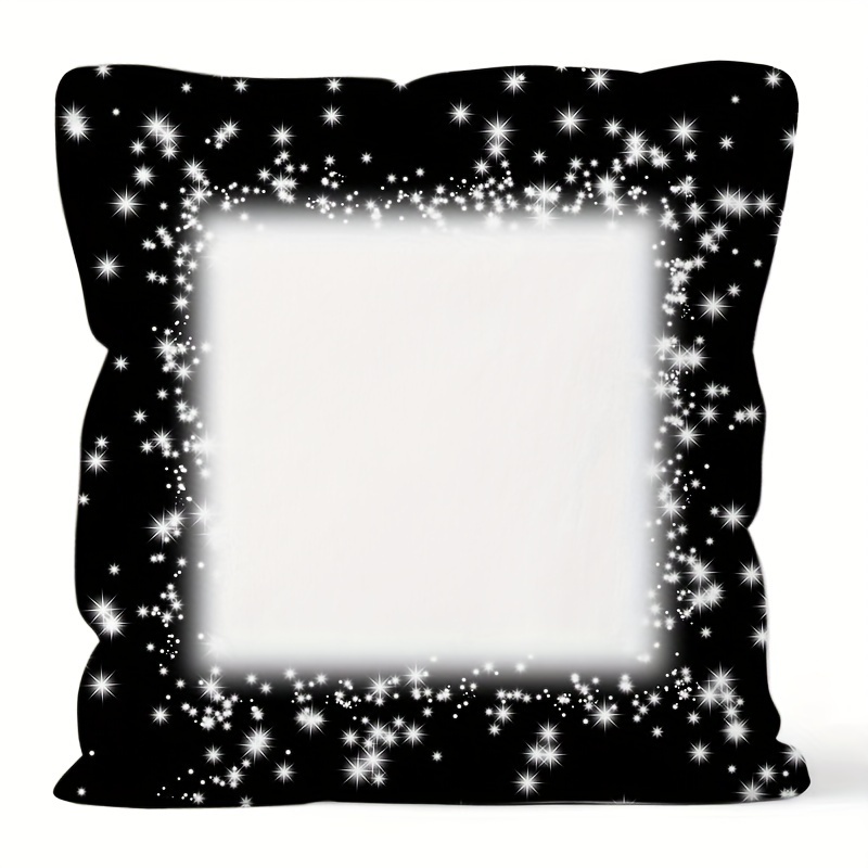 E-shop 1 Moderner, individuell gestalteter DIY-Kissenbezug mit Sternenhimmel-Print | Geeignet für Sofa, Stuhl, Auto, Schlafzimmer, Wohnzimmer,