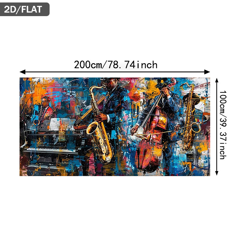 TEMU 2d Flat, 2d Flat 1pc 39.37*78.74in/100cm*200cm Frameless In Abstract Art Wall Art Canvas Painting Art For Living Room Modern Canvas Poster Wall