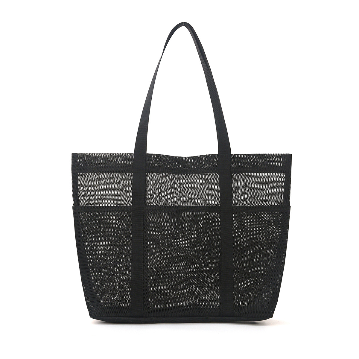 E-shop Große Strandtasche mit , Strandtasche für Damen, große faltbare Netz--Reisetasche -- Sanddicht, durchgehöhlte Strandtasche, lässige Tragetasche