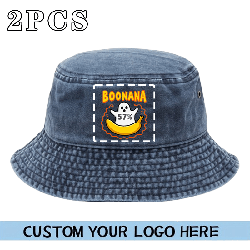 TEMU 2pcs 2pcs Hats Suitable For Ramadan, Football Games, Oktoberfest & Christmas - Photo Caps With Your Own Pictures, Unisex Hand-washable Washed