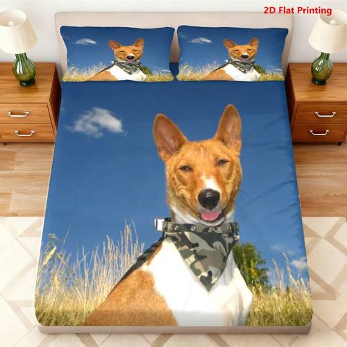 item picture 3pcs camouflage bandana fitted sheet three piece set 1 x fitted sheet and 2 x pillowcases theme decorative bedding mattress protector soft breathable 2d flat print