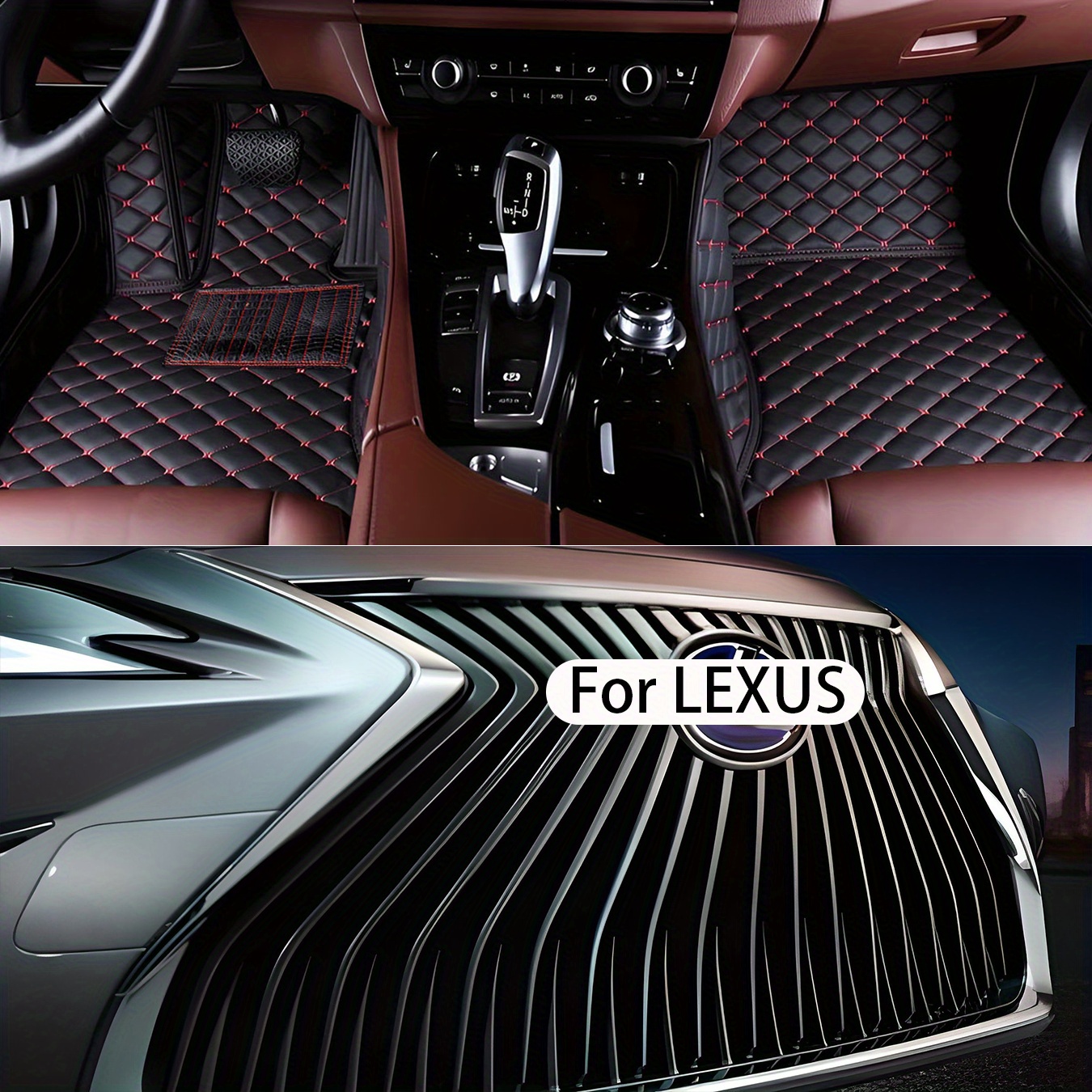 Fit Lexus CT ES LS GS GX IS NX LX RX UX RC Luxury Custom Letters Car Floor Mats