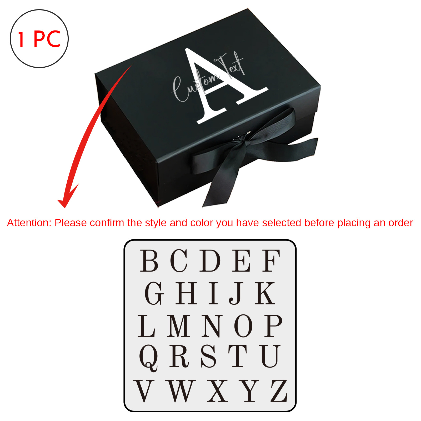 TEMU Gift For Her/him Personalized Gift Box Gift With Customize Text, Magnetic Gift Decorative Box With Ribbon For Men Women Collapsible Proposal Box
