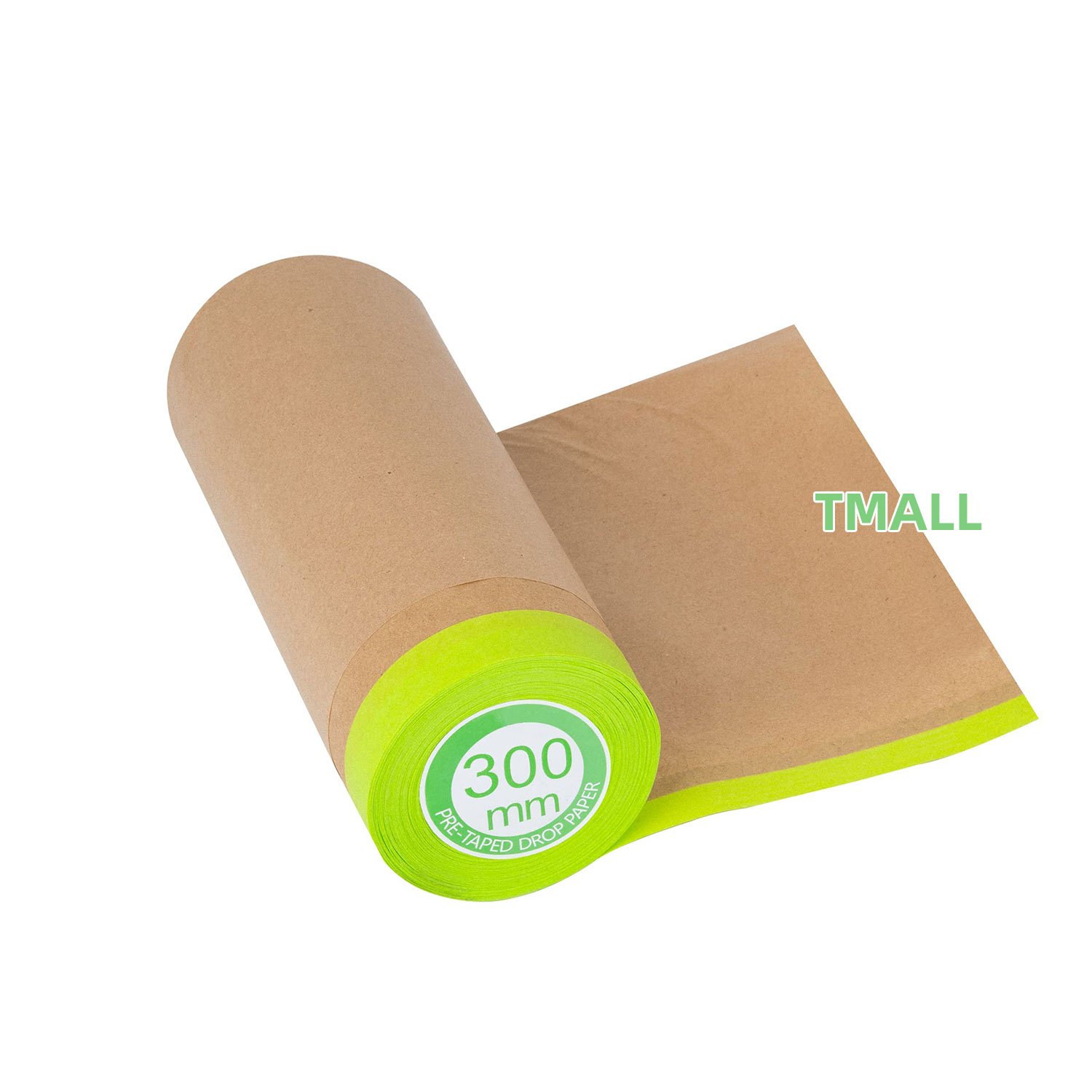 TEMU Pre-taped Masking Paper For Automotive Painting - Car Body Repair Masking , Assorted Sizes For Vehicle Spray Painting Protection