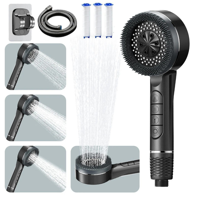 High Pressure Boosting Shower Nozzle, Universal Water Shower Head Replacement For Home Bathroom,for Shower Use Only