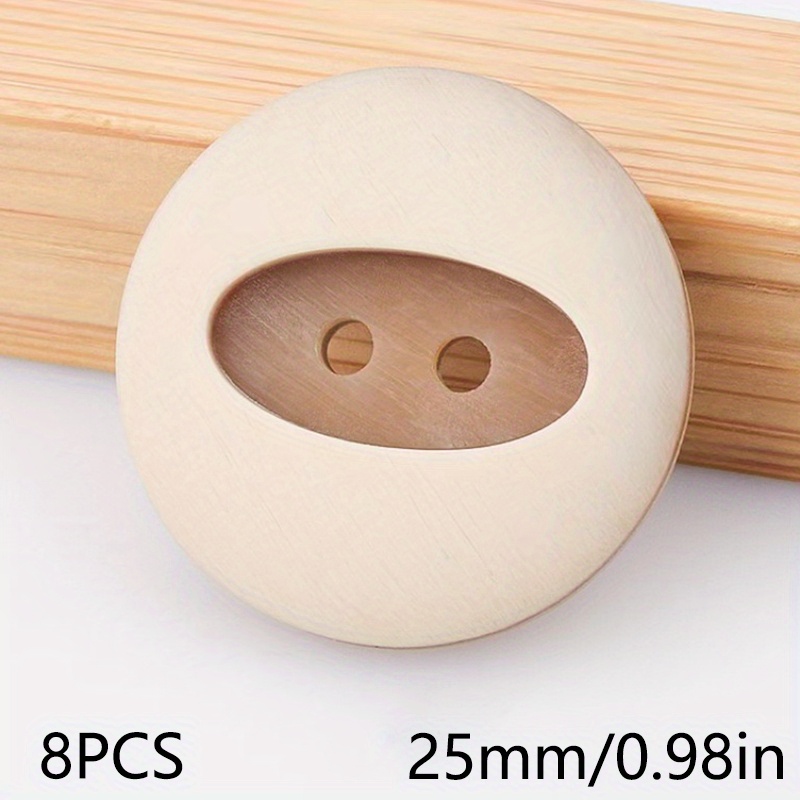 TEMU 8pcs Resin Buttons Wool Coat Trench Coat Double-faced Cashmere Vintage Versatile Coat Buttons Shirt Buttons Suit Jacket Knit Cardigan Buttons