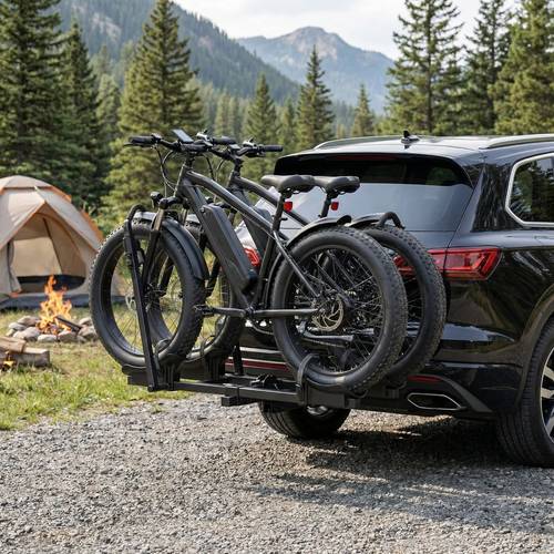 2 bike hitch rack 200lbs capacity bike rack for receiver heavy duty bike carrier with anti fits e bikes mountain bikes and fat to 5 fat tire for suv truck rv trailer