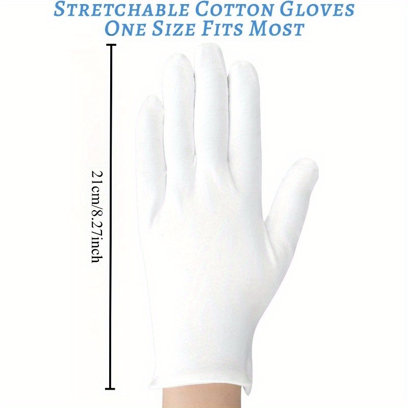 white moisturizing eczema gloves dry hands sleeping Temu Portugal