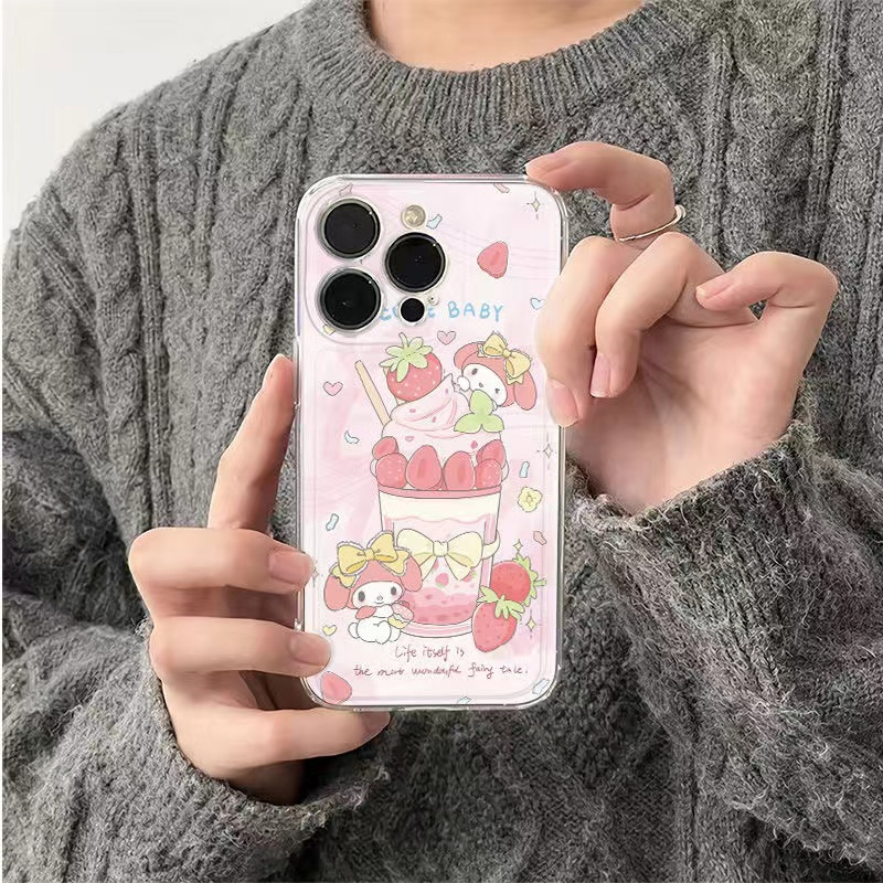 melody phone case, cartoon silicone phone case, suitable for iphone  13/14/15, girls' gift, anti-drop - cell phones & accessories - Temu