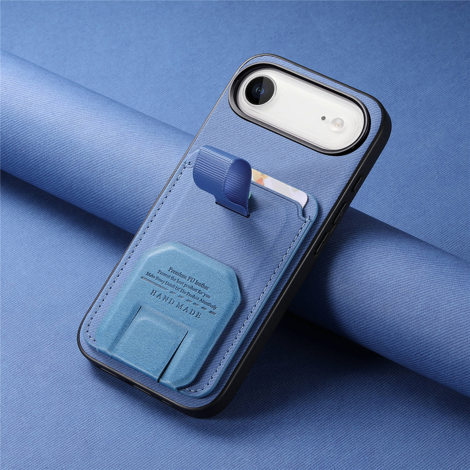 TEMU Phone Case: Folding Invisible Stand Case For 16/17e, Card Holder For 17 Pro Max, -one Card Slot Case For Men, Air
