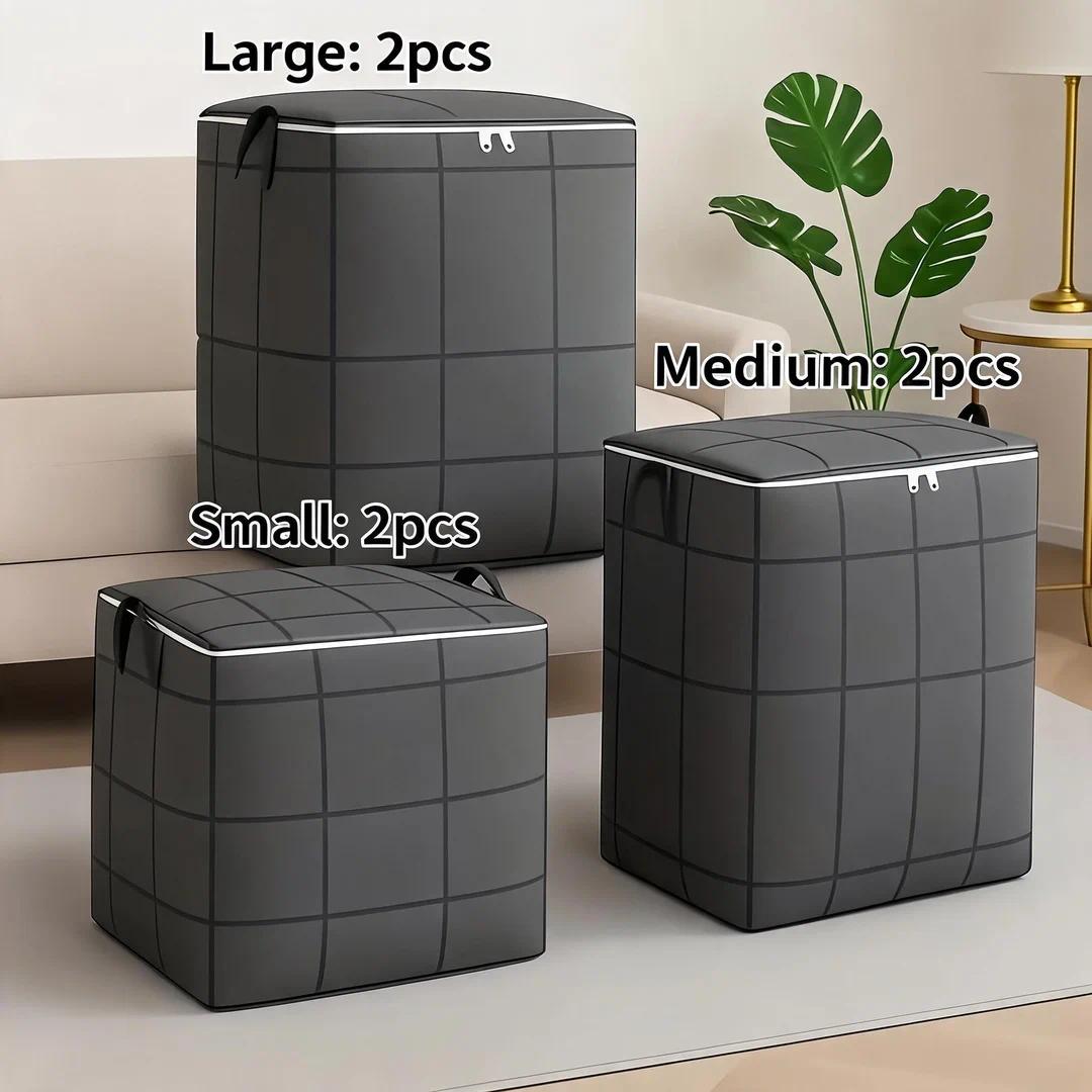 TEMU 6pcs Large Vertical Moving Storage Bag. 3 Sizes Are , Large Capacity. Thickened Fabric, Strong And Wear-resistant. Suitable For Different Moving