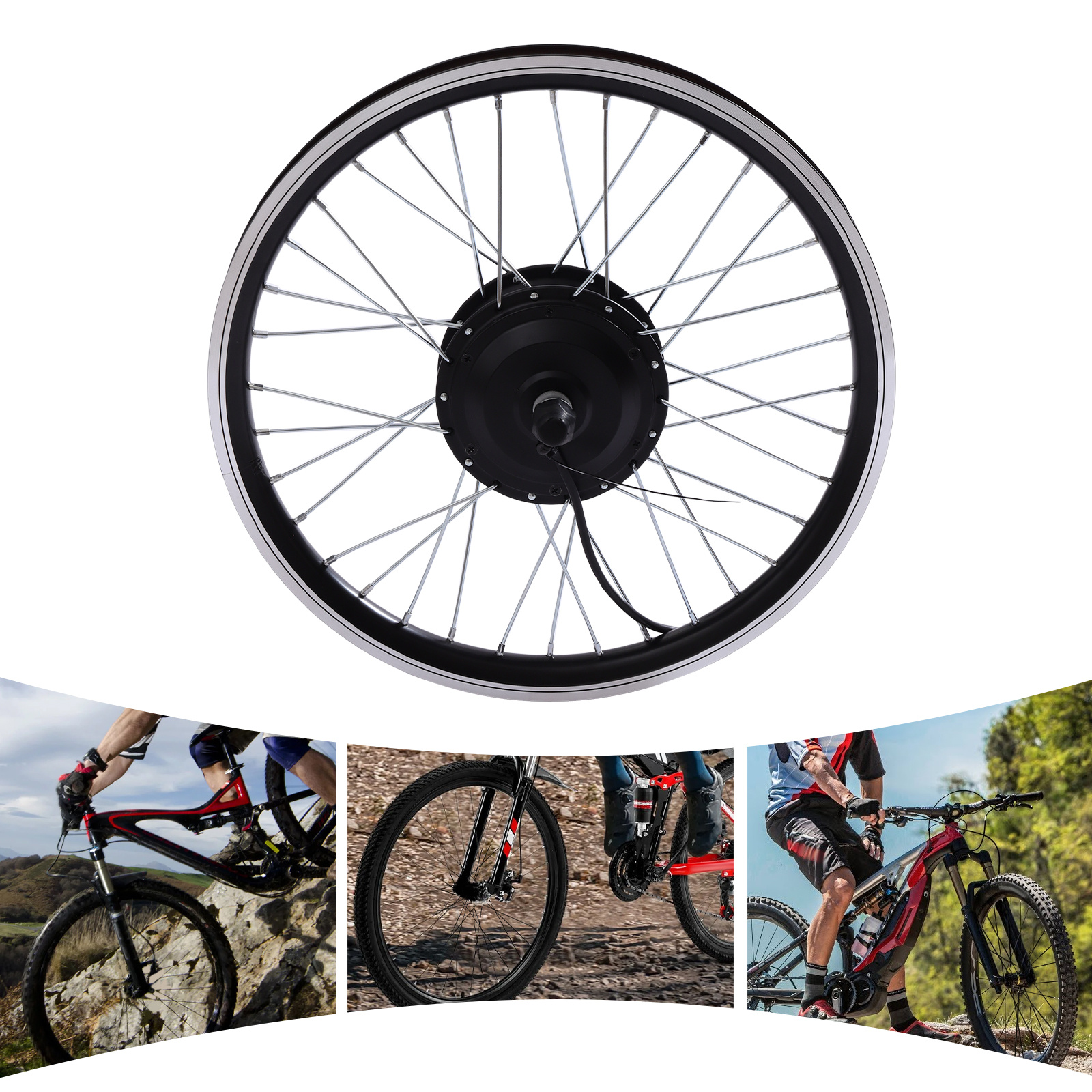 Sturdy 20 Inch Front Wheel With Well Rim Design Multipurpose Wheel Part Perfect For Refitting And Replacing Mountain Bikes Bikes And Regular Scooters