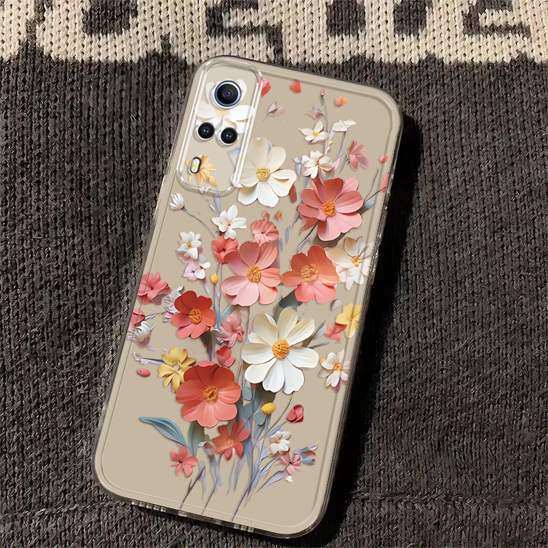item picture phone case suitable for vivo y53 phone case space themed transparent case couples style soft and cute trendy   creative simple   korean style anti slip popular unique exquisite durable elegant fashionable