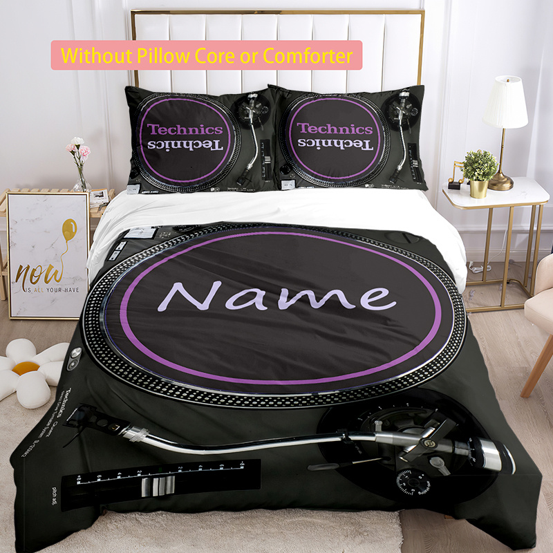 

3pcs Name Bedding Set, Comfortable And Pillowcases, Zippered Bed Set, Washable, -tear, For Christmas, &