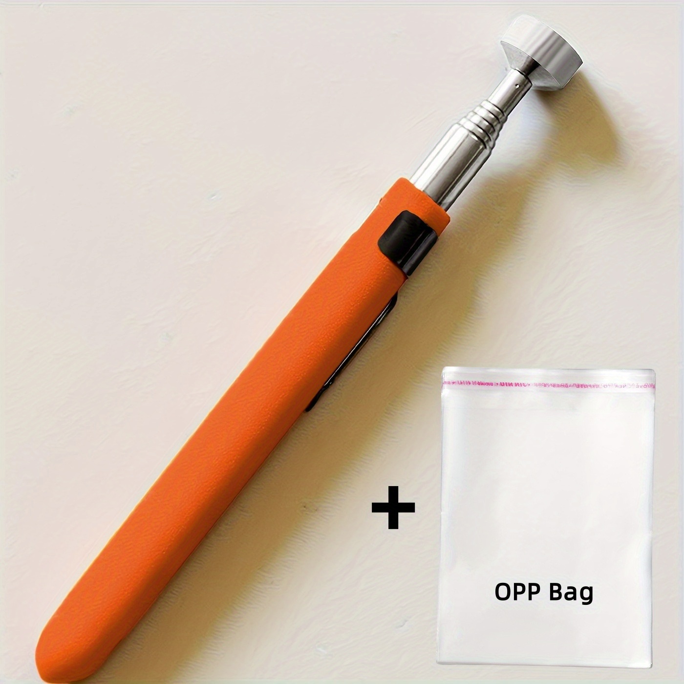 TEMU 1pc Of Adjustable Telescopic Magnetic Tool For Retrieving Small Items + 1pc Of Opp