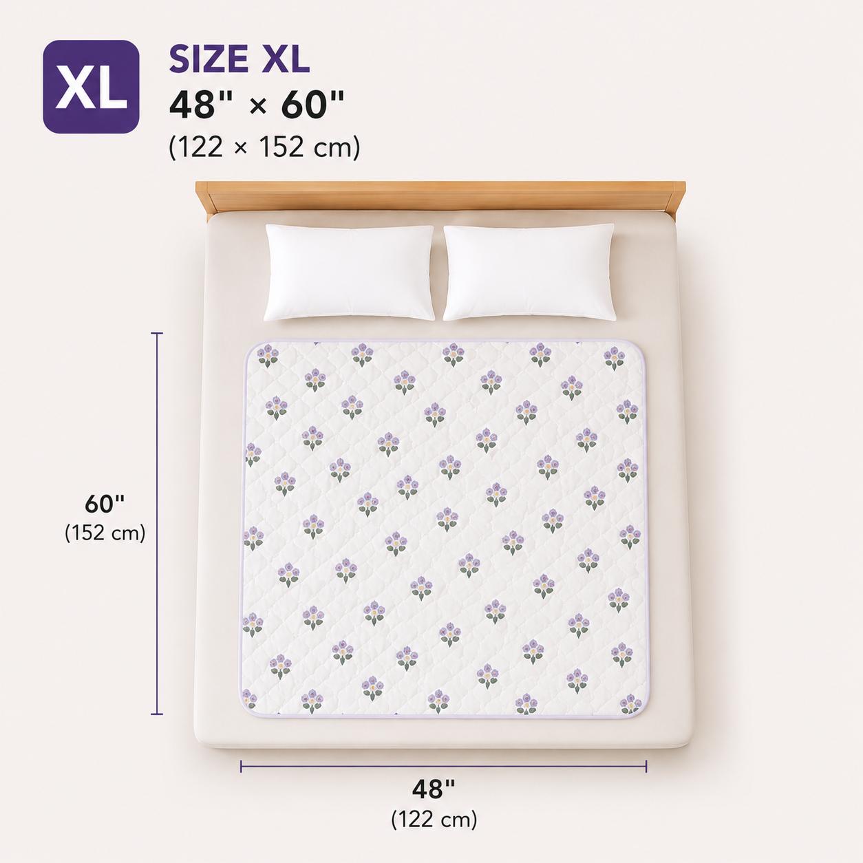 TEMU Washable For Adults - Waterproof Reusable Bed Pads, Heavy Absorbency Pee Pads For Elderly, Sofa, Bed& Couch Protection, 1pc, Local Warehouse