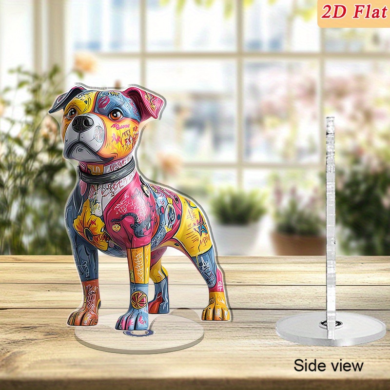 ブルドッグ フィギュア モダングラフィティアート デコレーション
