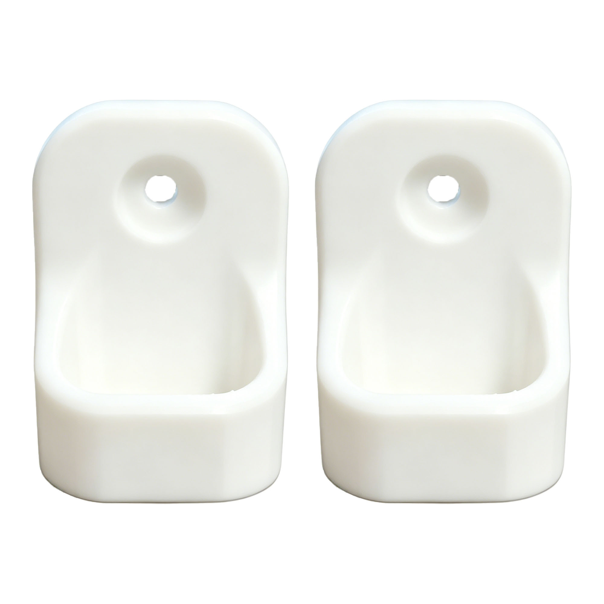 2pcs White Shoe Rack Utility Hooks, Practical Styles To Suit Different Installation Needs. Designed For Screw-mount Fixing, Are On Entryway Shoe Cabinets And Behind Bathroom Doors, Utility Hooks