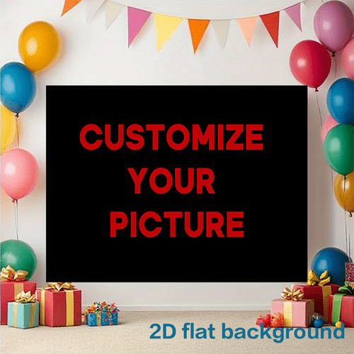 item picture a custom photo banner personalized party decoration suitable for weddings graduations birthdays and corporate events made of heavy duty polyester fabric suitable for indoor and outdoor use black red photo banner signage reception decor
