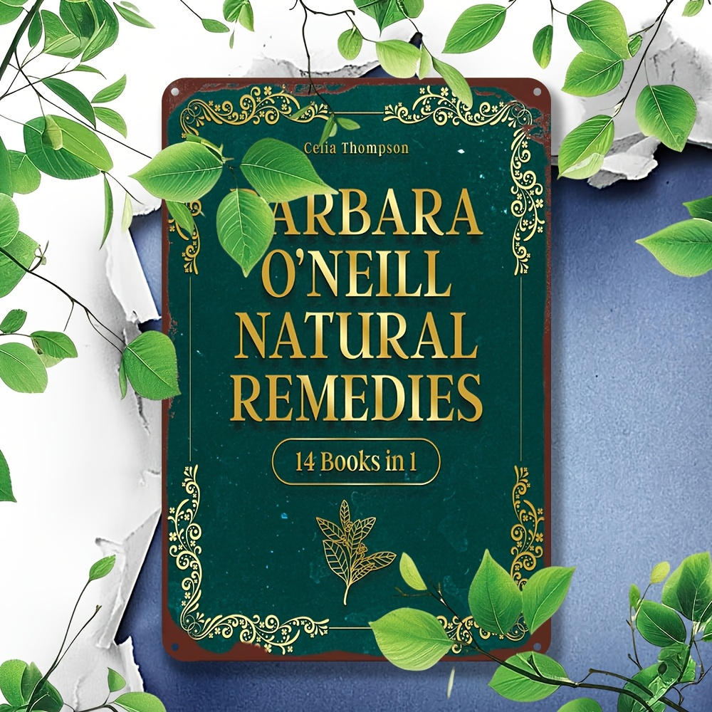 One Piece of a Vintage 20.32X30.48 cm Aluminum Sign Featuring Barbara O'Neill, Perfect for Fans of Natural Remedies And Home Decoration