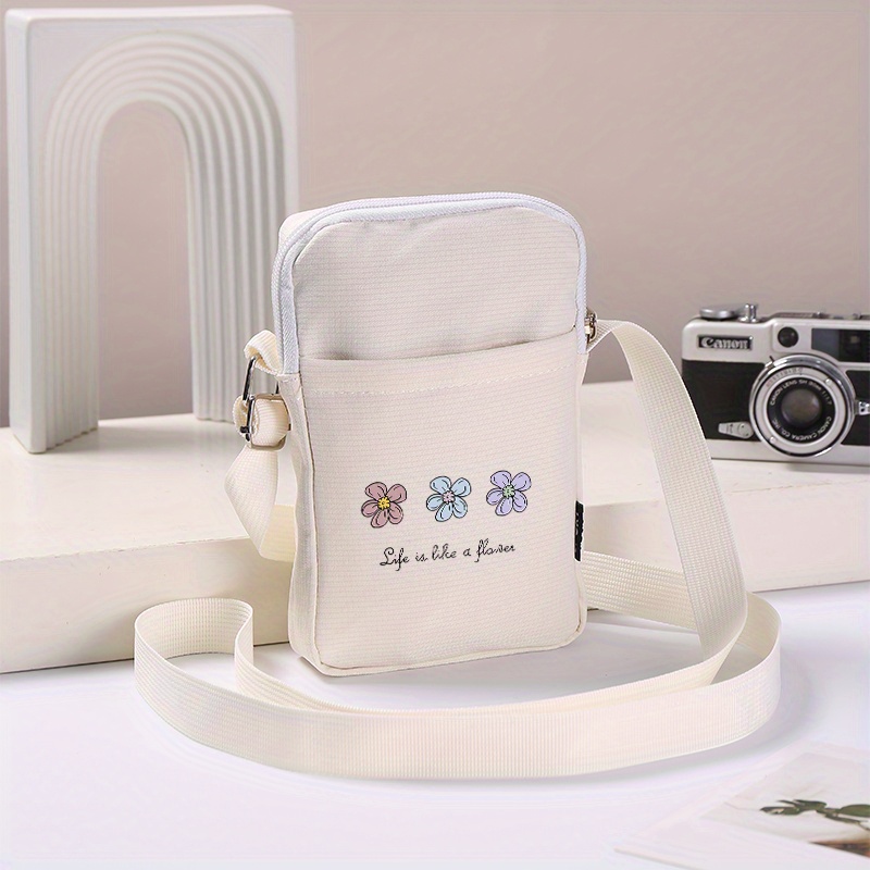 TEMU Sac de Poitrine Téléphone, Sac à , de Fleurs Esquissées, Léger, Ajustable, Bandoulière , Étui iPhone 11 16 , Samsung, LG, , , , , Hommes,