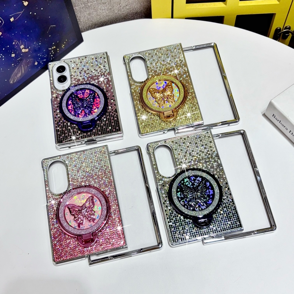 phone case gradient     stand folding case for samsung z fold 8 full coverage   phone case