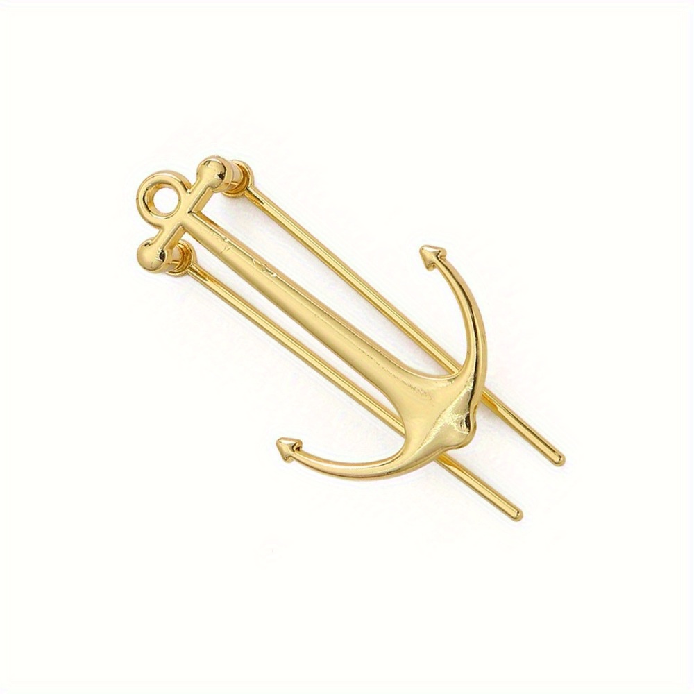 Image of 1pc Fashion Anchor Metal Bookmark - Durable Reader's Clip, Perfect For Graduation Gifts Or Office Additions, Creative, Bookshelf, School Office Supplies