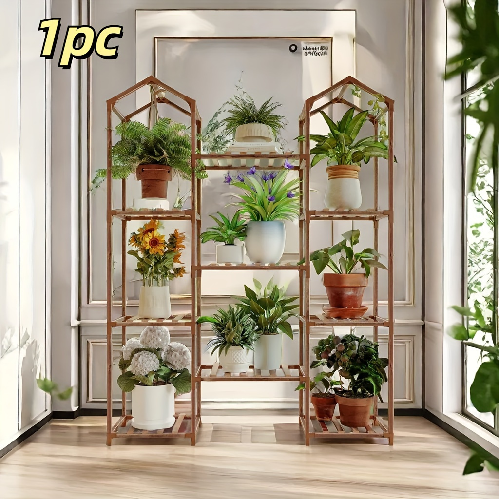 

1pc -layer Rack, Plant Support Storage Rack, Rack, Suitable For Indoor And Outdoor Home Garden Decoration